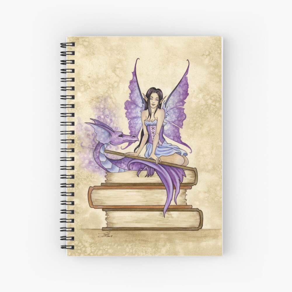 "Fairy Tales" Spiral Notebook for Sale by AmyBrownArt Redbubble
