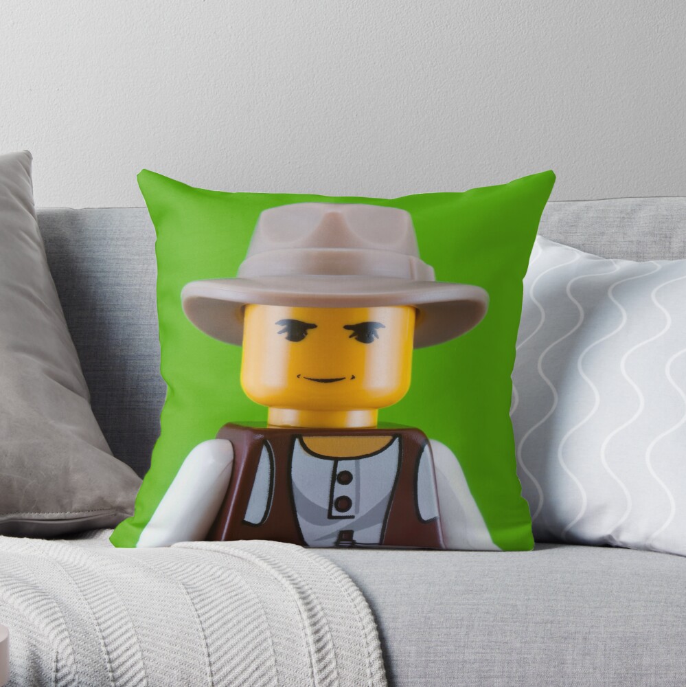 Joseph Beuys Portrait Throw Pillow