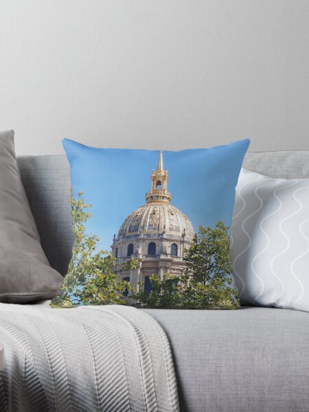 Mansart's Gilded Dome Throw Pillow