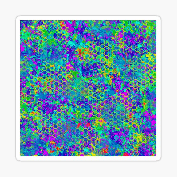 Grape Garden Abstract Sticker