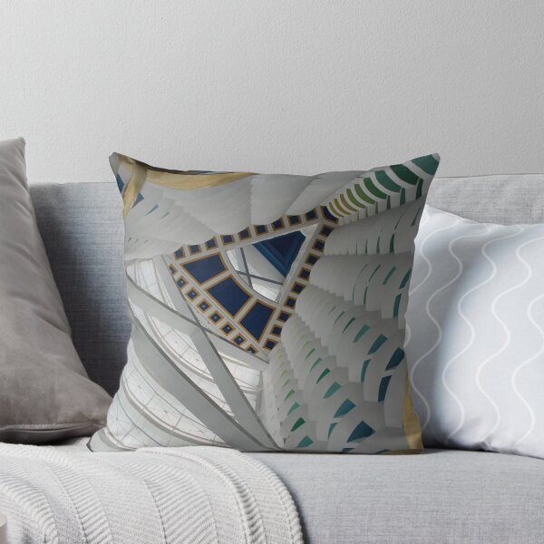 Inside Burj Al Arab - Dubai Throw Pillow