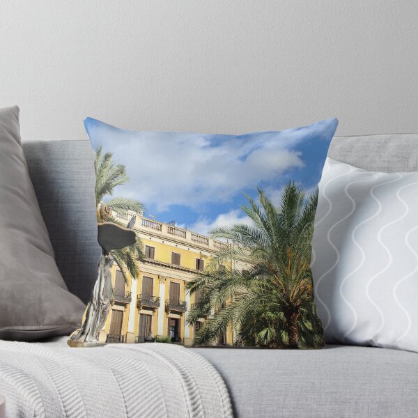 Plaza Real Throw Pillow