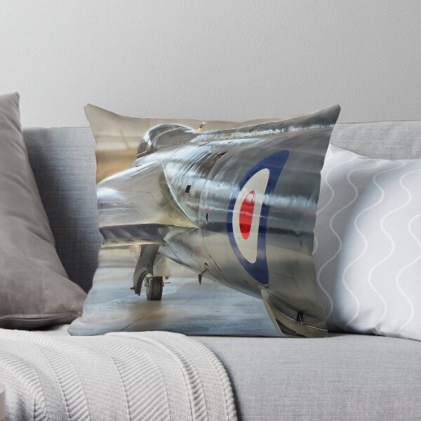 Hawker Hunter Reflections - Duxford - HDR Throw Pillow