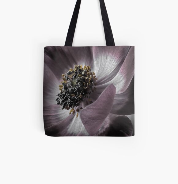 Magenta Anemone All Over Print Tote Bag
