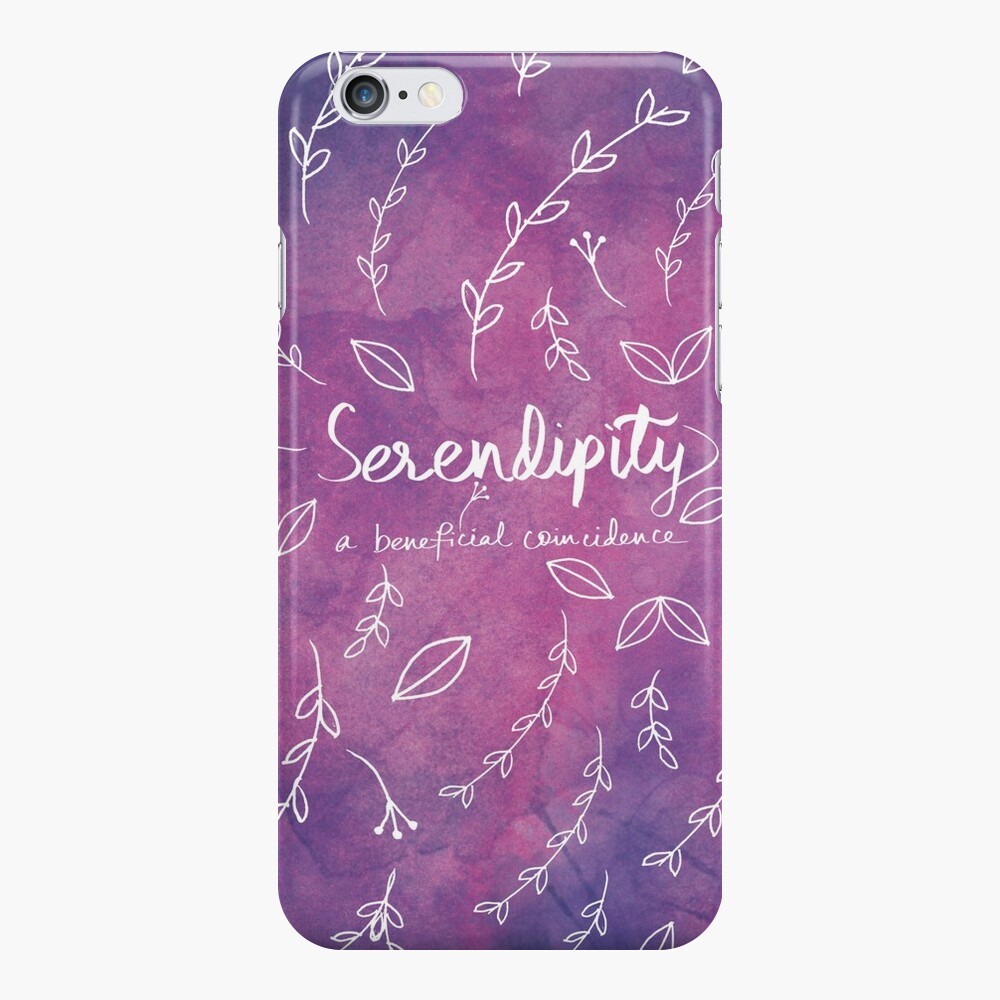 Purple Typography Quote Floral Botanical Illustration Artwork Art Print iPhone Case & Cover