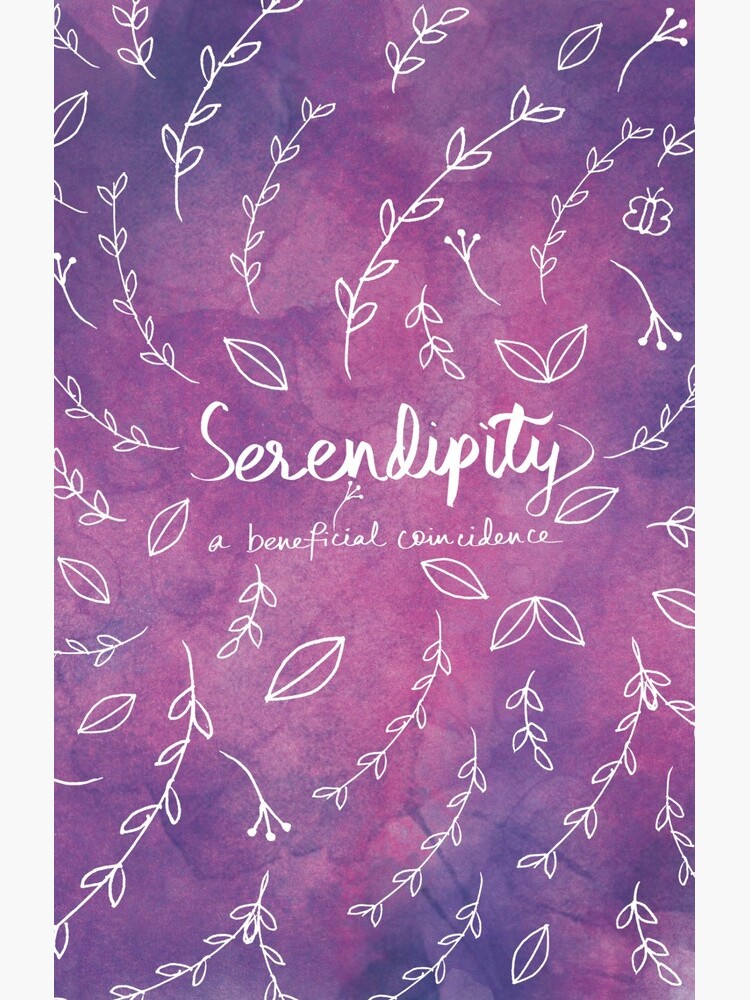 Purple Typography Quote Floral Botanical Illustration Artwork Art Print by dreamerskeepers