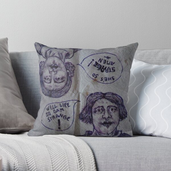 desperation drawings Throw Pillow