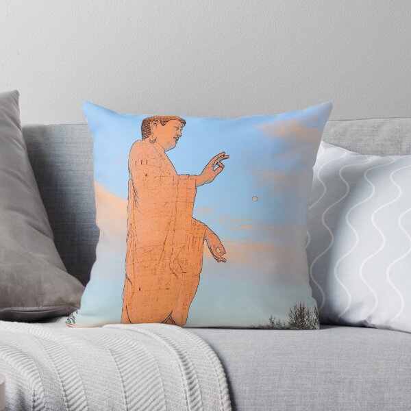 Ushiku Daibutsu 7 Throw Pillow