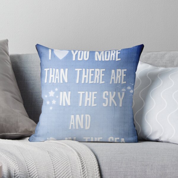 I ♥ you more Throw Pillow