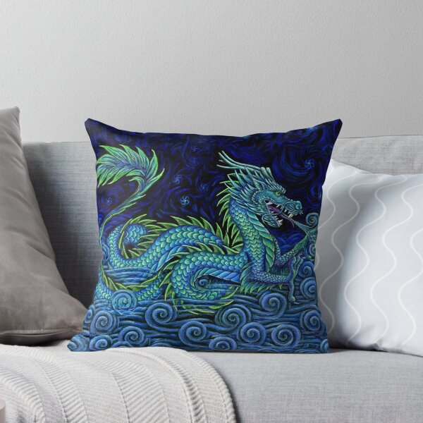 Aperçu de l'œuvre Dragon chinois azur créée et vendue par Rebecca Wang.