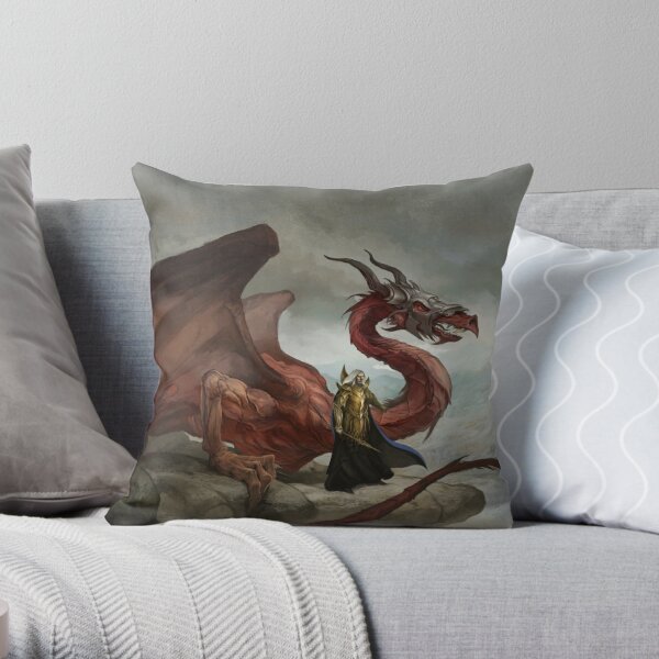 Dragon King Throw Pillow