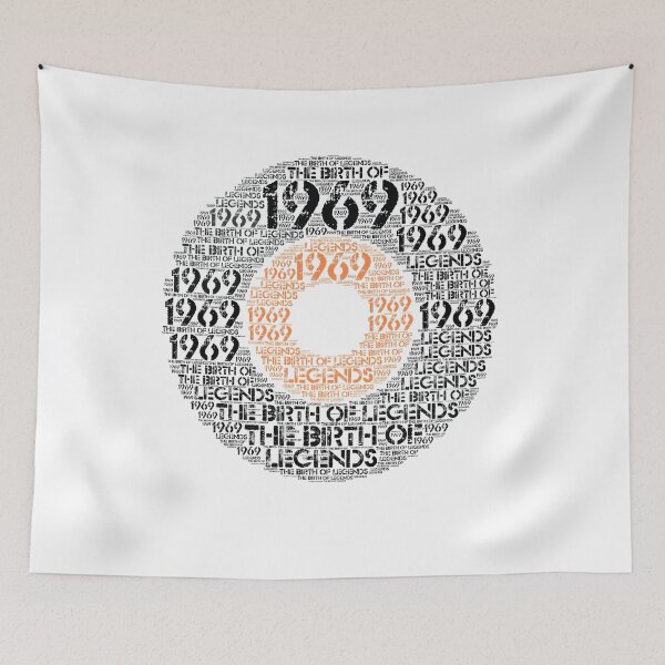 Item preview,  Born 1969 - Legends 50th Birthday T-Shirt - Vinyl Design designed and sold by Dubbra.