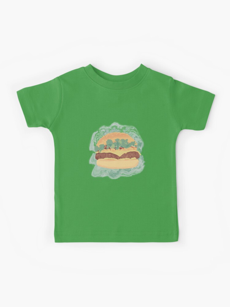 graphic burger t shirt