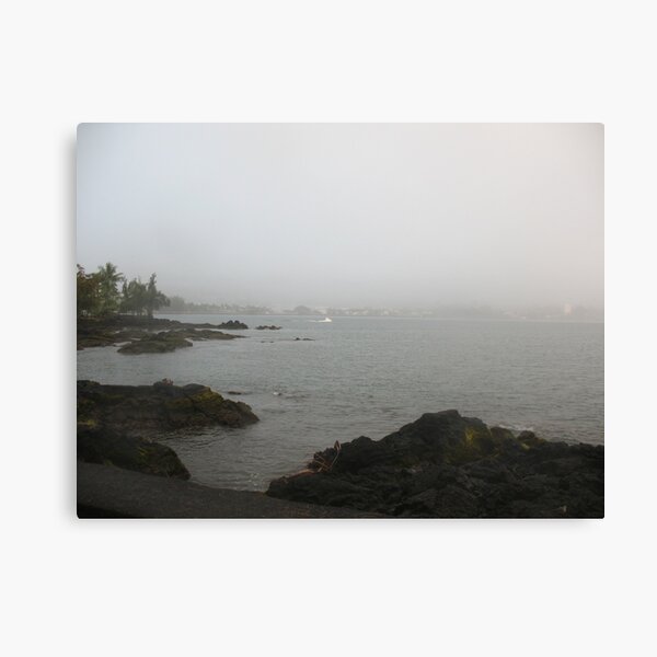 Hilo Bay on a Foggy Day Canvas Print