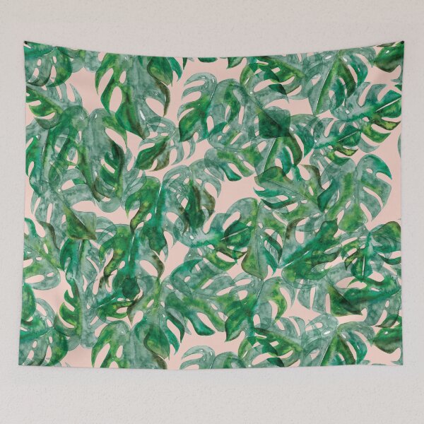 Item preview, Tropical Monstera Leaf Pattern designed and sold by RebeccaFlaherty.