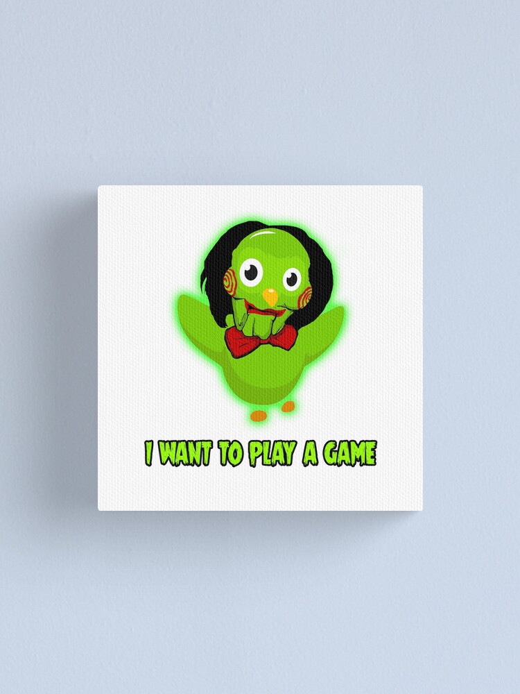 Evil Duolingo Owl Meme Canvas Print By Barnyardy Redbubble