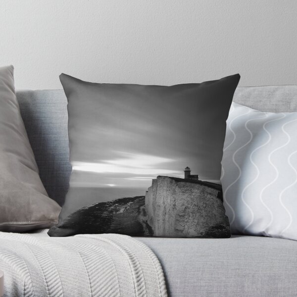 Belle tout lighthouse Throw Pillow