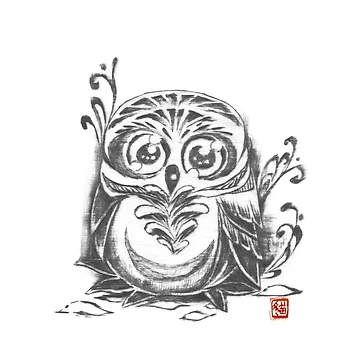 Artwork thumbnail, Pyrography Owl by meomeo