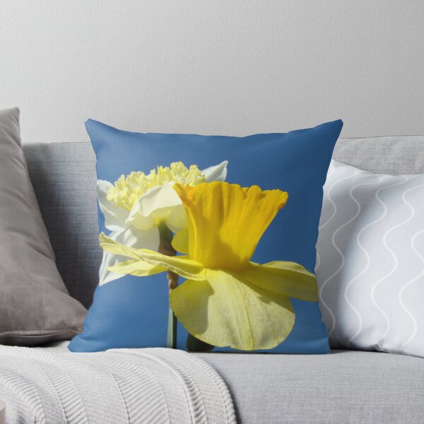 Artikelvorschau, Spring Blue Sky art prints Yellow Daffodils Flowers entworfen und verkauft von BasleeArtPrints.