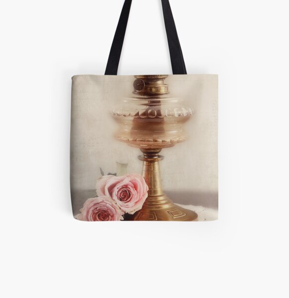 Light and roses All Over Print Tote Bag