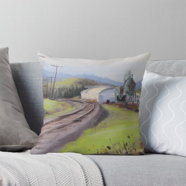 Item preview, Original Plein Air Landscap Painting - Along the Tracks designed and sold by Karen Ilari.