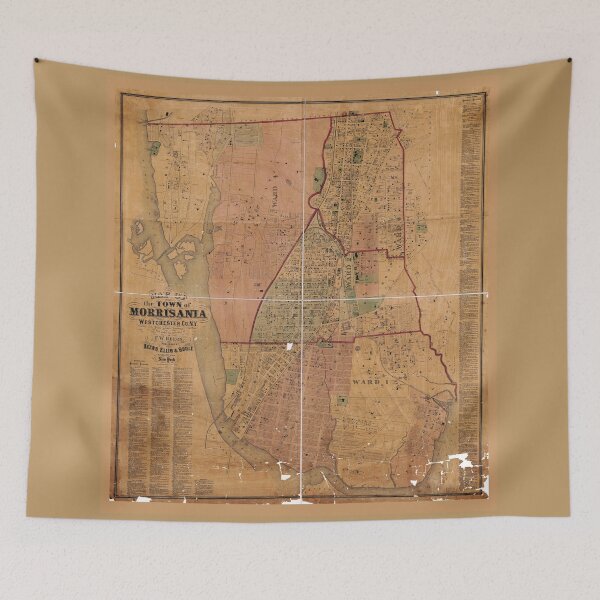 Item preview, Map of the town of Morrisania, Westchester County, New York (1865) designed and sold by allhistory.
