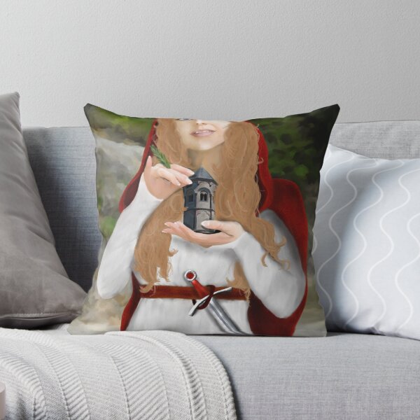 Saint Barbara Throw Pillow