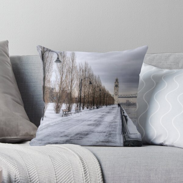 The Clocktower, Montreal Throw Pillow