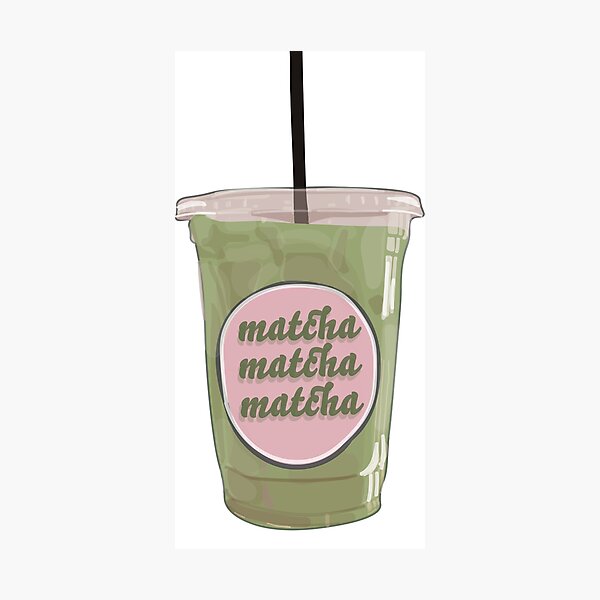 Iced Matcha Latte Photographic Print