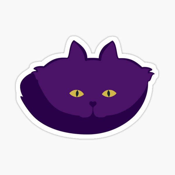 Solid Violet Cat Cattern [Cat Pattern] Sticker