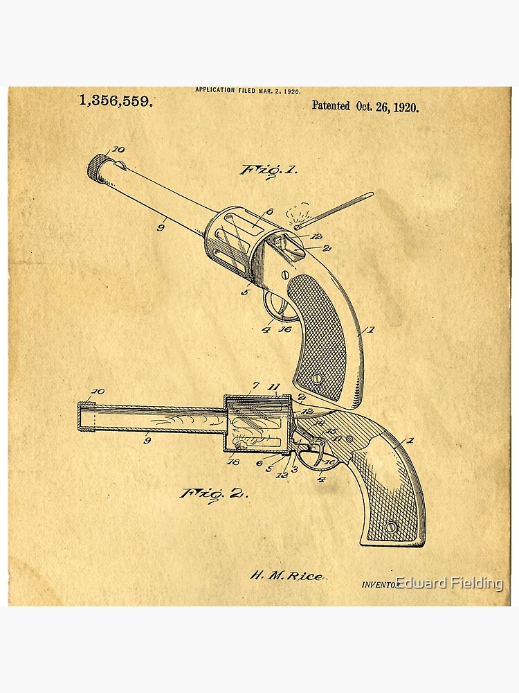 Fishing Net Patent from 1920- Vintage Tote Bag