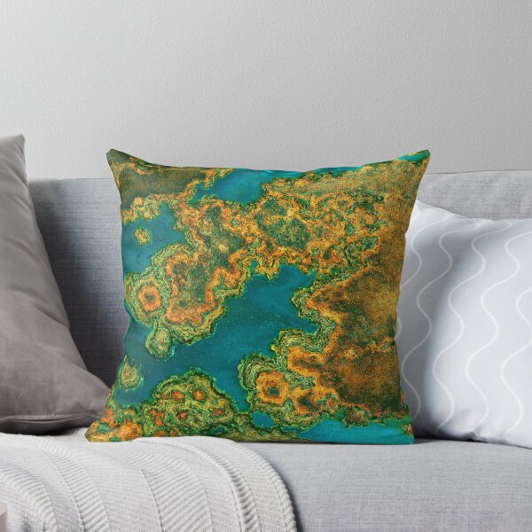 Item preview, Abstract in Blue Green and Orange designed and sold by Vivian Christopher.