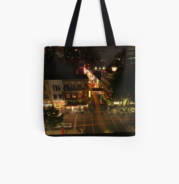 Lightpaint Chinatown All Over Print Tote Bag