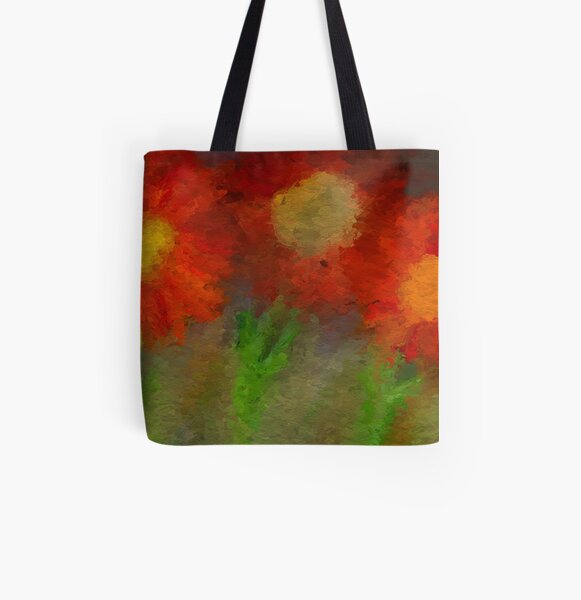 Sunflowers All Over Print Tote Bag
