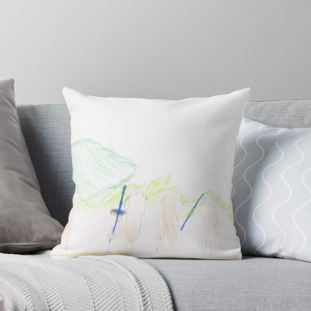 Item preview, Throw Pillow designed and sold by DrawingFactory.