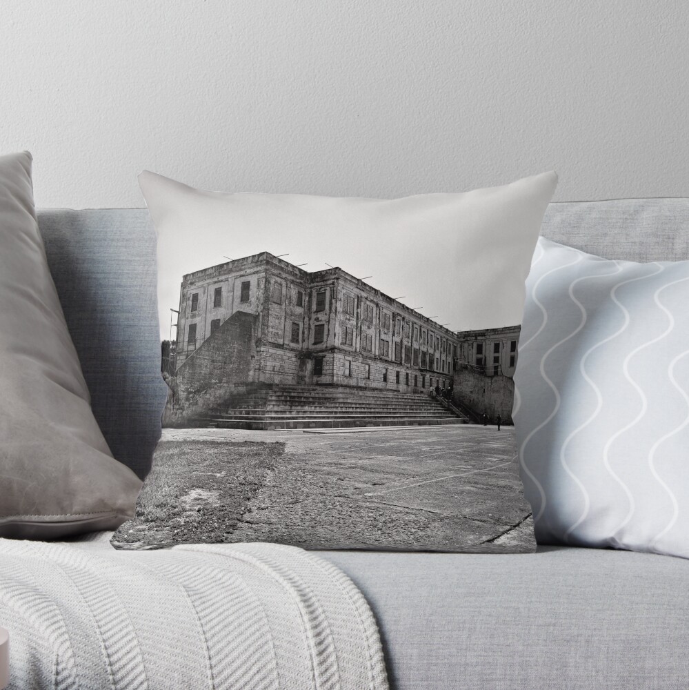 Within these walls - Alcatraz, San Francisco Throw Pillow