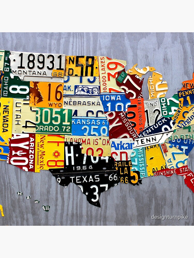 usa license plate map Usa License Plate Map Of The United States Muscle Car Era On usa license plate map