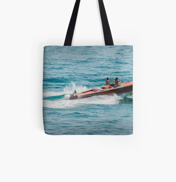 boat on the lago maggiore (003) All Over Print Tote Bag