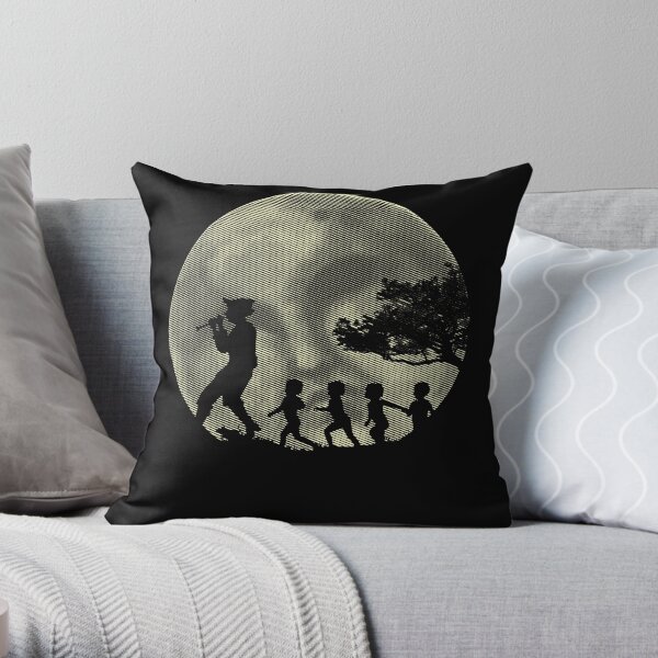 Piper, Under Full Moon Throw Pillow