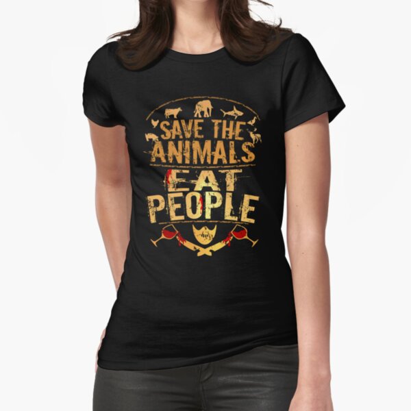 Item preview, save the animals, EAT PEOPLE (5) designed and sold by FandomizedRose.
