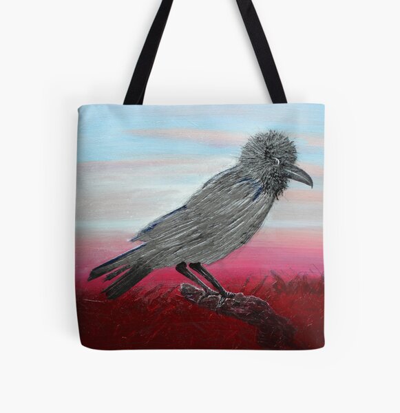 Raven at the crack of dawn All Over Print Tote Bag