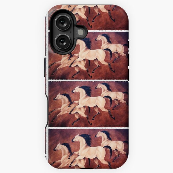 Aperçu de l'œuvre Chevaux des cavernes en peau de daim créée et vendue par Jill Claire.