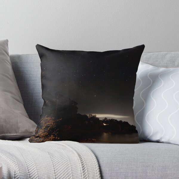 Second Beach Sky @ Night Throw Pillow