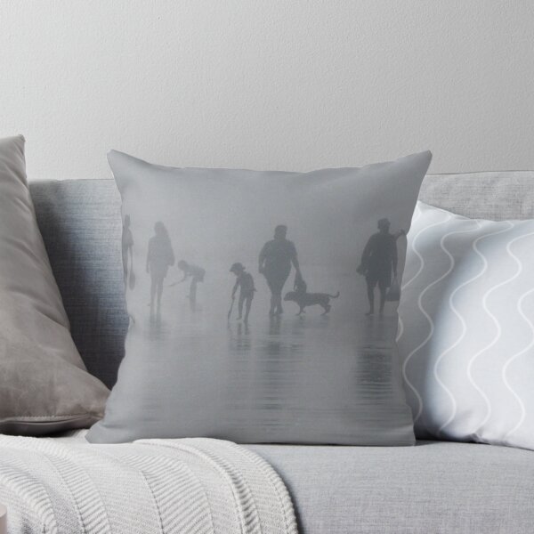 Item preview, Family on a foggy beach in Northumberland designed and sold by himmstudios.