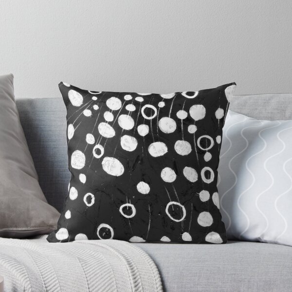 Expo In The Twilight (B/W) Throw Pillow