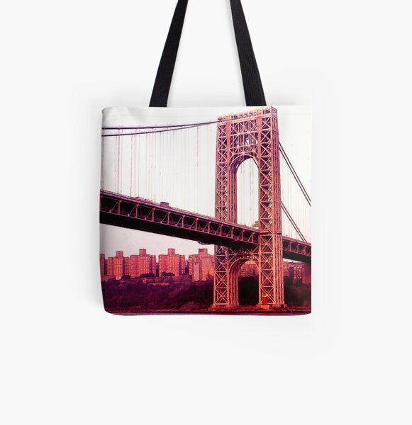 George Washington Bridge All Over Print Tote Bag