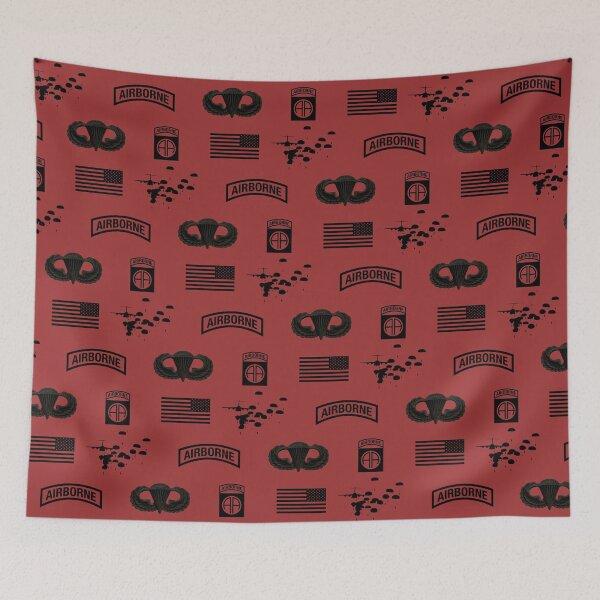 Item preview, 82nd Airborne Division Pattern (Red) designed and sold by Jared Davies.