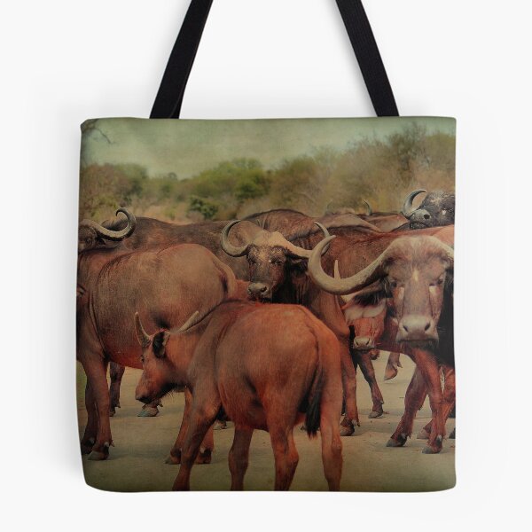 Item preview,  A BUFFALO GATHERING - The Buffalo - Syncerus caffer - BUFFEL designed and sold by Magriet Meintjes.
