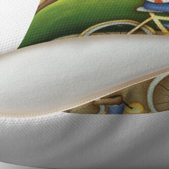 Alternate view of Easter Deliveries Throw Pillow