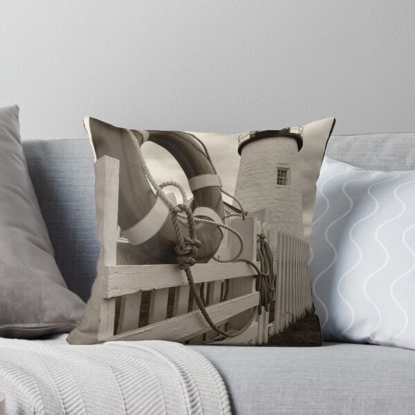 Item preview, Pemaquid Point Light,Lighthouse and Life Preserver designed and sold by KellyHeaton.